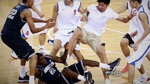 Georgetown Basketball Team Brawls in China - DayDayNews