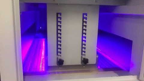 UV LED area curing system for silk screen printing on PCB