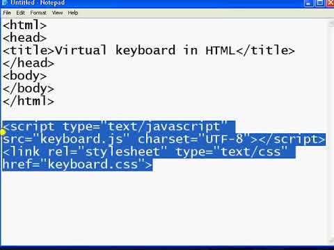 Creating A Virtual Keyboard With HTML - YouTube