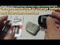 Garage Remote How To Change Battery and Fix Repair Remote 23A Battery Review