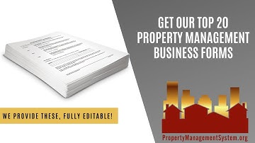 Top 20 Property Management Business Forms