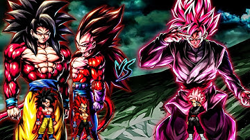 Fusion Gogeta SSJ4 OP (Goku SSJ4 & Vegeta SSJ4) (New) VS Goku Black Purgation OP in Jump Force Mugen