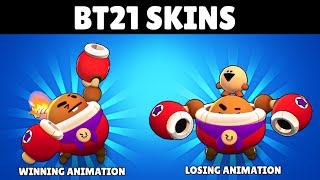 NEW BT21 SKINS WINNING AND LOSING ANIMATIONS