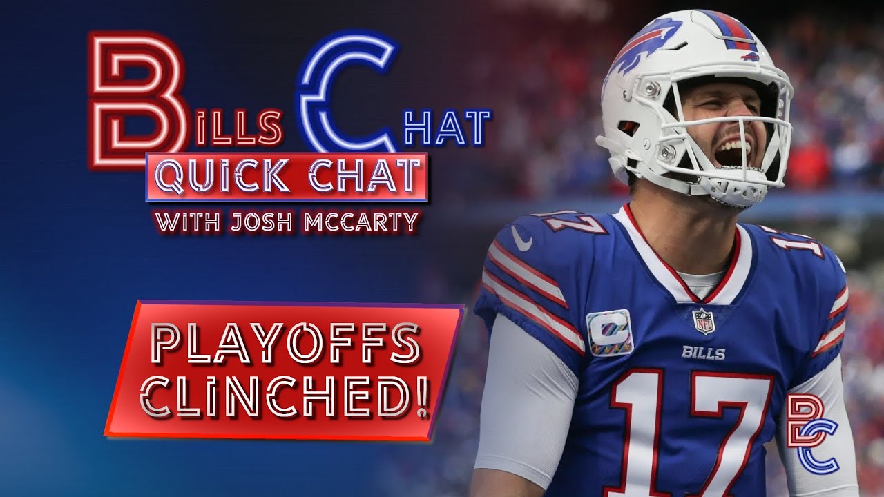 Bills Clinch Playoff Spot! AFC East Battle tonight with Miami YouTube