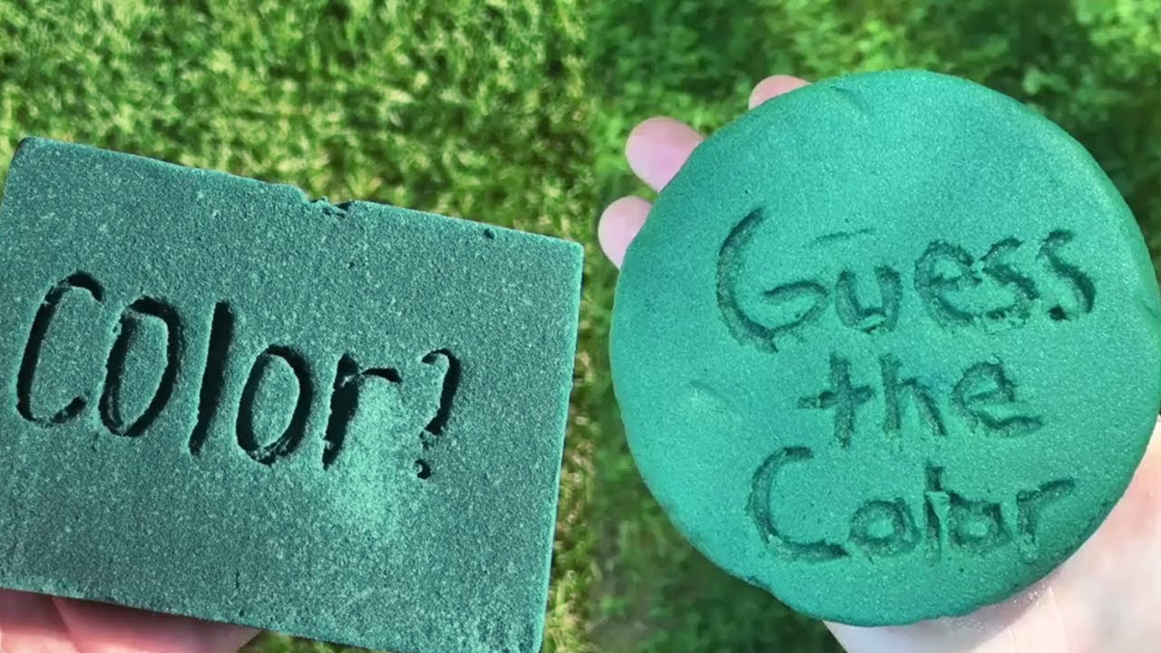 GUESS THE COLOR?? l Floral Foam is So Satisfying to watch! YouTube