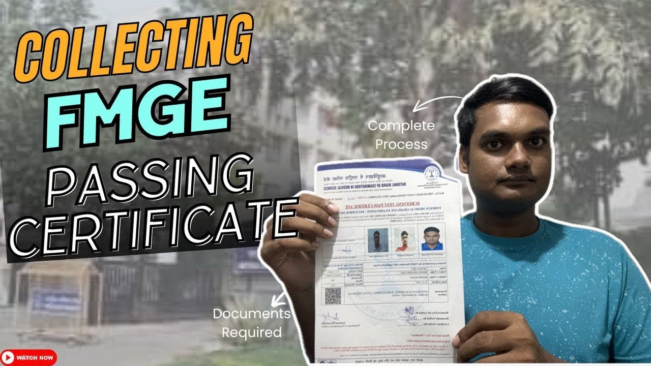 How to collect FMGE passing certificate (JANUARY 2025) from NBE, New Delhi | Mistakes to avoid