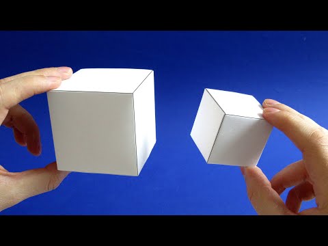 Как сделать объемный куб из бумаги - кубик из бумаги своими руками