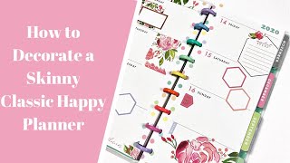 How to Decorate a Skinny Classic Happy Planner