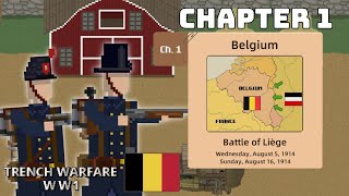 Belgium Campaign (Chapter 1) (Battle of Liege) | Trench Warfare WW1 Gameplay