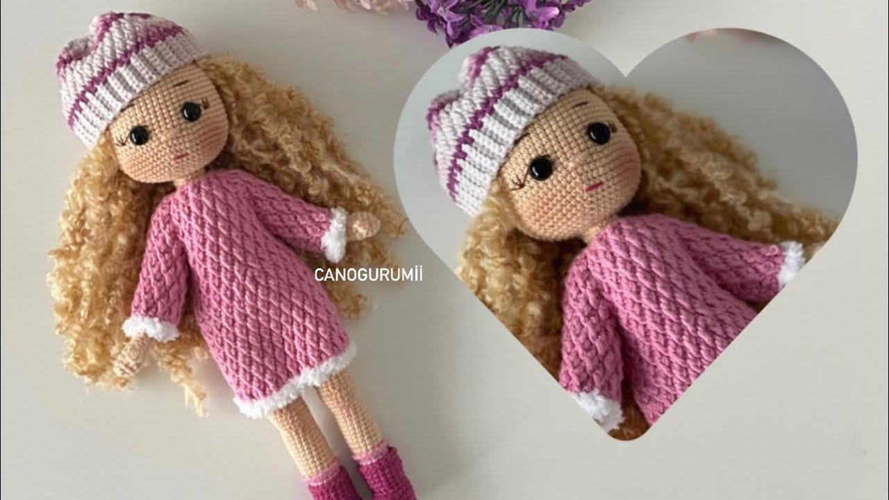 Amigurumi Melisa doll 🌸4/4 Eng Subtitle Amigurumi tutoria (dress,elbise)