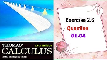 Thomas Calculus || Exercise 2.6 || Question 01-04 || Continuity from Graphs || Allah Dad