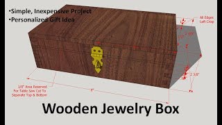 This is a jewelry box gift project. There
