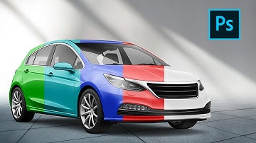 How to turn White car into Any Color car in Photoshop