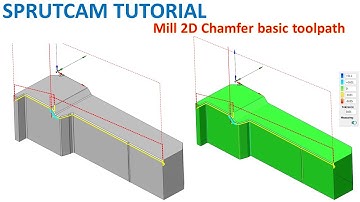 SprutCAM Tutorial #137 | Toolpath Chamfer Mill 2D Basic Beginners
