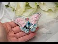 Брошь бабочка ручная работа из бисера Сваровски | brooch butterfly handmade | Нежная модная бабочка