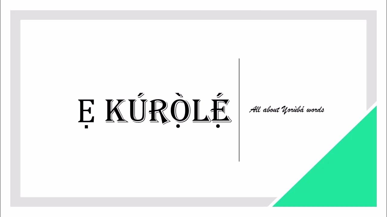 How To Say GOOD EVENING In YORUBA YouTube how-to-say-good-evening-in-yoruba-youtube