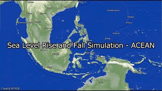 【Map】Sea Level Rise and Fall Simulation - ASEAN