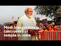 Ayodhya indias pm inaugurates hindu temple on hotly disputed religious site