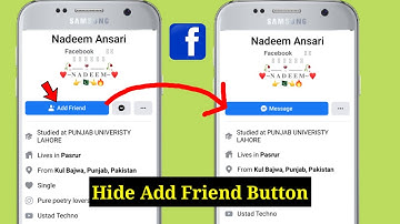 How to hide add friend button on facebook 2021