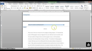 Creating an APA-style header in Microsoft Word 2010 and OpenOffice