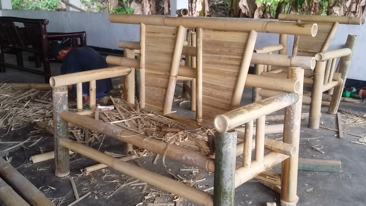  Kursi  dari bambu  YouTube