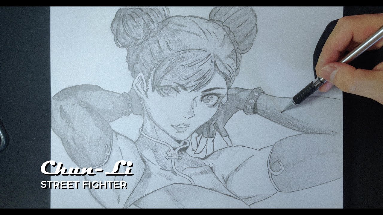 Drawing Chun-Li | Street Fighter | 28x Speed | Anime - YouTube