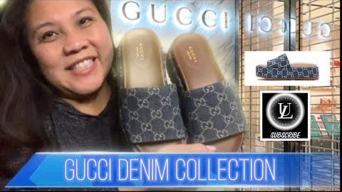 UNBOXING 2021 GUCCI COLLECTION I GG DENIM SLIDE PLATFORM SANDALS I BEST SUMMER SHOES I REALLY COMFY
