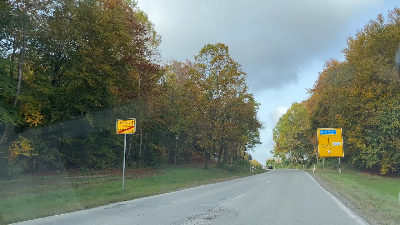 Starnberg to Munich Autobahn A96 Driving - Autumn 2024 4K HDR Video