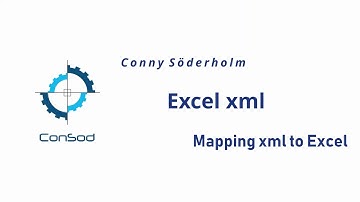 Mapping and importing/exporting an XML schema with Excel.