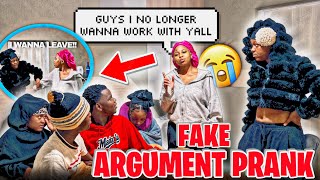 FAKE ARGUMENT PRANK (WATERMELON & SMILEY )arguing infront of smiley entertainment 😂🤟🏽