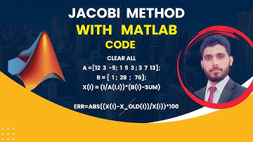 Jacobi Method with MATLAB Code| Good Explanation in Urdu and Hindi |Solve System of linear equation