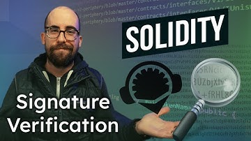 Verify Signatures in Solidity