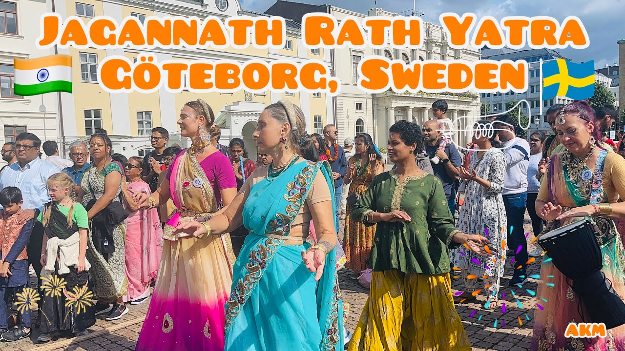 Jagannath Rath Yatra 2024 in Göteborg, Sweden | A Grand Celebration of Culture & Devotion 🇸🇪🤝🇮🇳