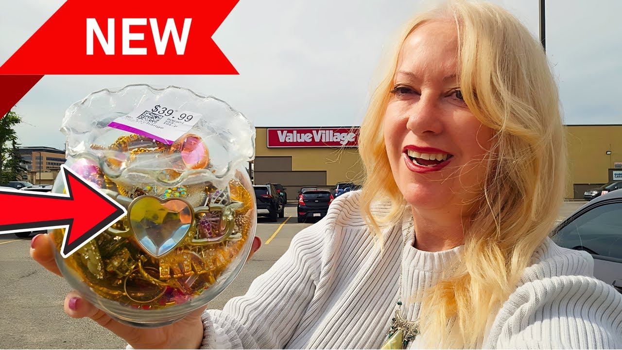 $ BVLGARI JEWLERY Found in Worthless Thrift Shop Junk Jewelry Jar! Open With Me