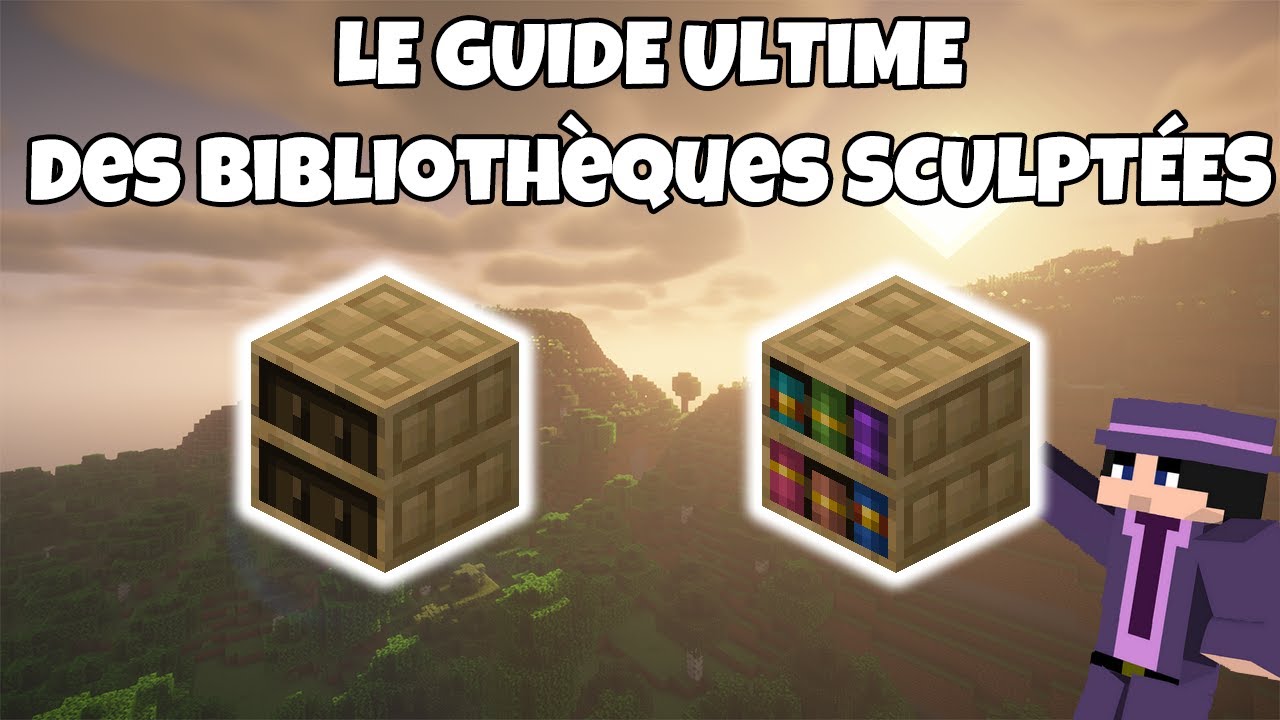 Le guide ultime des Bibliothèques Sculptées de Minecraft ! - YouTube