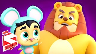Lion and the Mouse Story | Nursery Rhymes and Baby Songs with Super Supremes | Kids Songs
