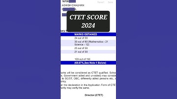 CTET 2024 result Scorecard Certificate Marksheet #ctetexam #exam #ctet #ctet2024 #ctetcdp #viralreel