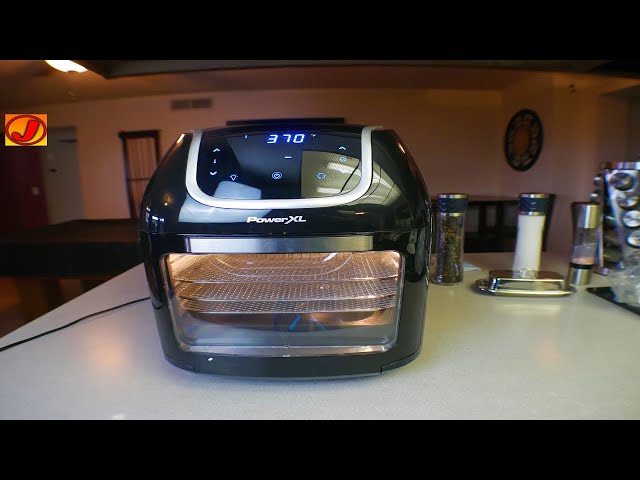 Power XL Vortex 10qt 1700w Air Fryer Pro Oven Unboxing plus first cook QVC  exclusive 