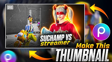 Make This Bgmi Montage Thumbnail Like SUCHAMP in PicsArt 🔥