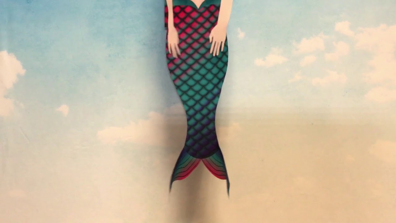 40" Mermaid Breeze Buddy Windsock: 360° View - In the Breeze