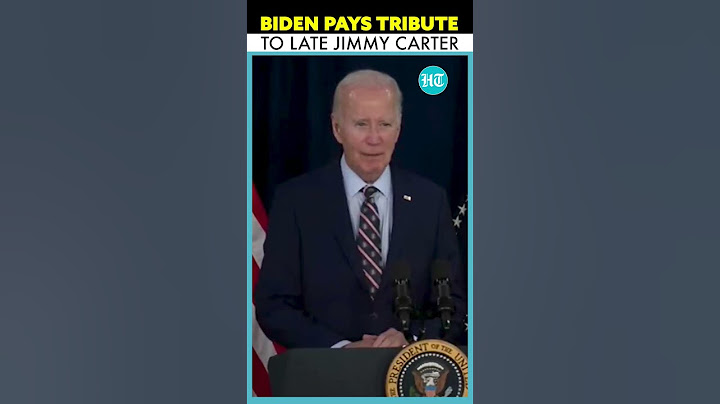 Jimmy Carter Passes Away: Joe Biden Pays Tribute To Former US President