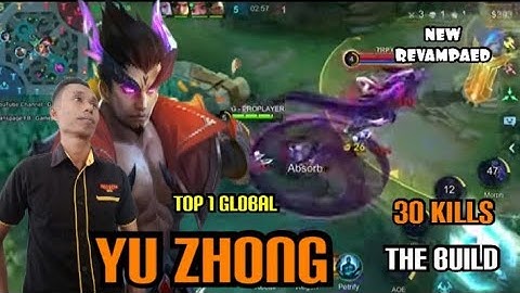 30 Kills Yu Zhong Revamp Best Build And Emblem - Build Top 1 Global Yu Zhong MLBB
