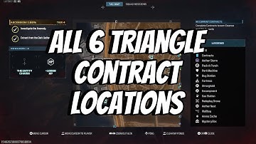 MW3 ZOMBIES - ALL 6 TRIANGLE CONTRACT LOCATIONS
