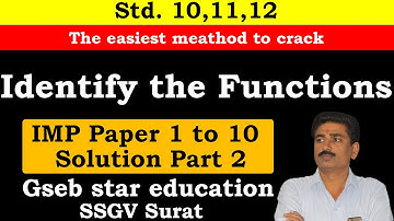 Identify the Functions in English Grammar Part 2 | English(SL) | Std- 10,11,12 | Gseb Star Education