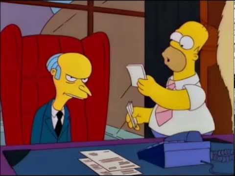 Resultado de imagen de Homer hace de Smithers