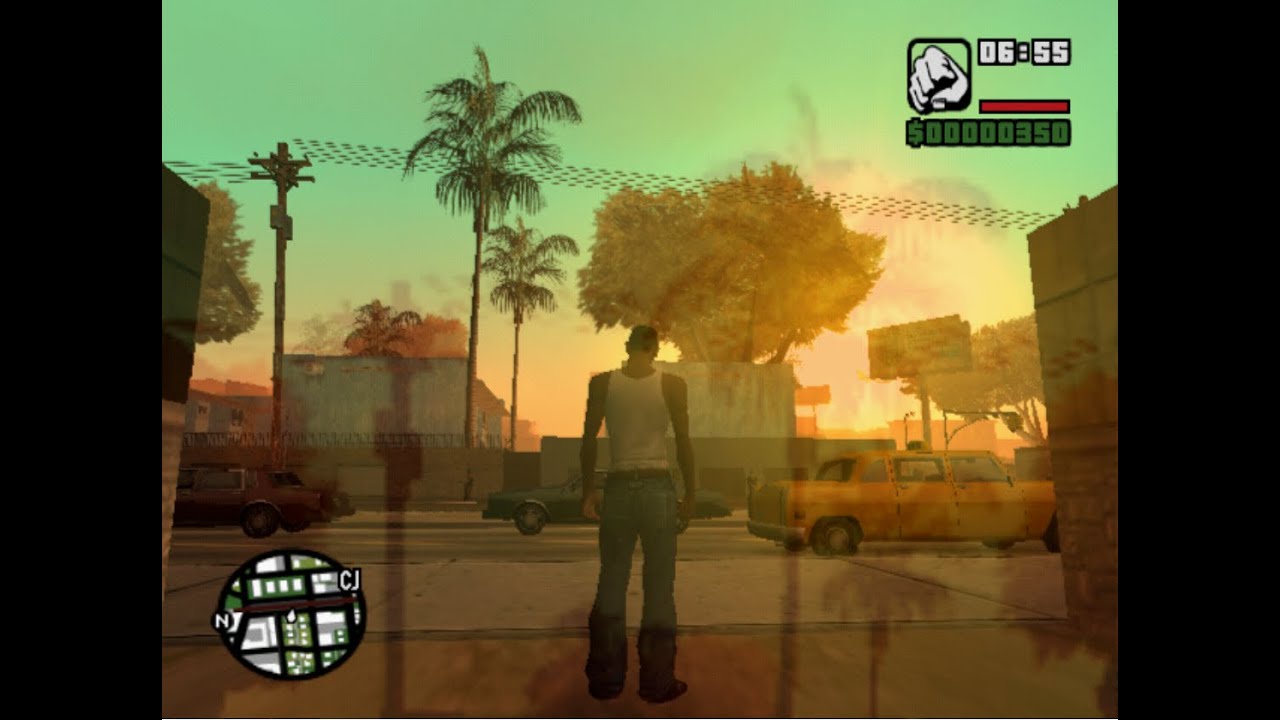 How do I get rid of this reflection glare on GTA San Andreas (Sony