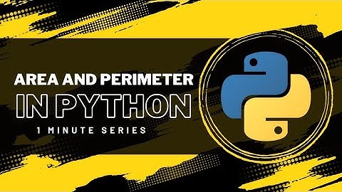 TO CALCULATE AREA AND PERIMETER OF A RECTANGLE | #trending #pythonprogramming