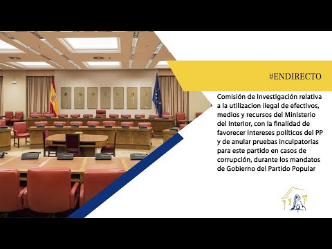 Comisión de Investigación utilización ilegal de recursos del Ministerio del Interior (09/12/2021)