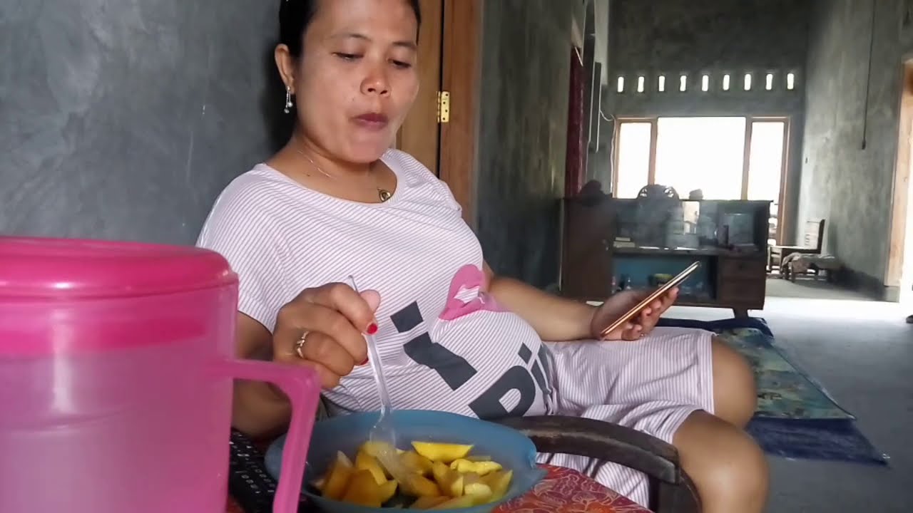 🔴BUMIL 7bulan lagi ngidam mangga
