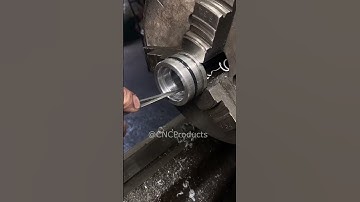 Restoring an aluminum power bushing on a lathe #cnc #process #cncmachine #restoration